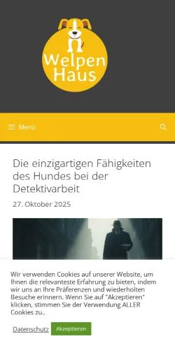 Anteprima del sito Welpenhaus, media di Germania per articoli sponsorizzati