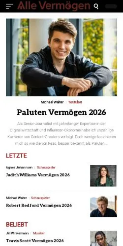 Anteprima del sito Alle Vermögen, media di Germania per articoli sponsorizzati