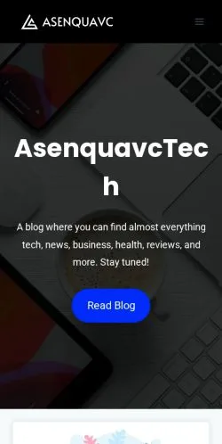 Podgląd witryny Asenqua Tech, medium z kraju Stany Zjednoczone do artykułów sponsorowanych