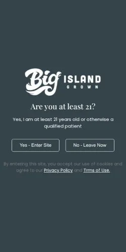Podgląd witryny Big Island Grown, medium z kraju Stany Zjednoczone do artykułów sponsorowanych
