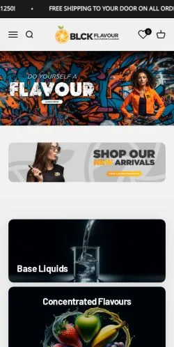 Anteprima del sito BLCK Flavour, media di Stati Uniti per articoli sponsorizzati
