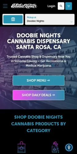 Anteprima del sito Doobie Nights, media di Stati Uniti per articoli sponsorizzati