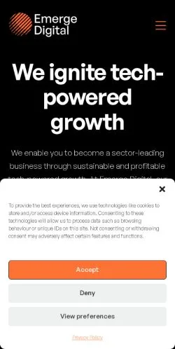 スポンサード記事向けのイギリスメディア、Emergeのサイトプレビュー