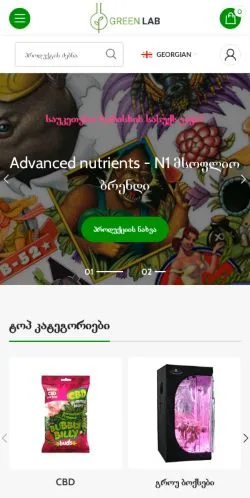 Vorschau der Website Greenlab, Medium aus Georgien für gesponserte Artikel