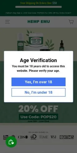 Aperçu du site Hemp Emu, média de États-Unis pour articles sponsorisés