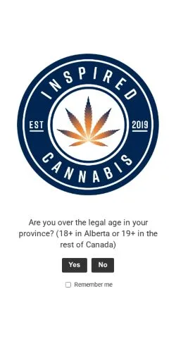 Anteprima del sito Inspired Cannabis, media di Canada per articoli sponsorizzati