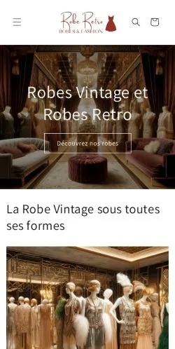 Preview of the Robe Retro website, a media outlet in France for sponsored articles