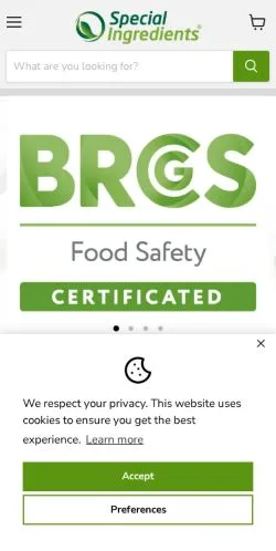 Anteprima del sito Special Ingredients, media di Regno Unito per articoli sponsorizzati