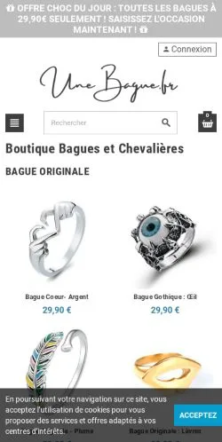 스폰서 기사용 프랑스 매체 UneBague 사이트 미리보기