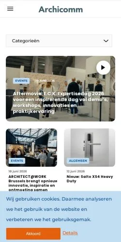 Anteprima del sito ArchiComm, media di Belgio per articoli sponsorizzati