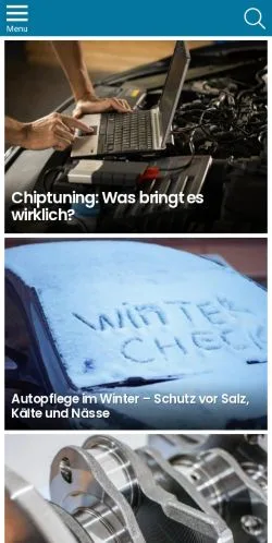 Vista previa del sitio Autopflege Wissen, medio de Alemania para artículos patrocinados