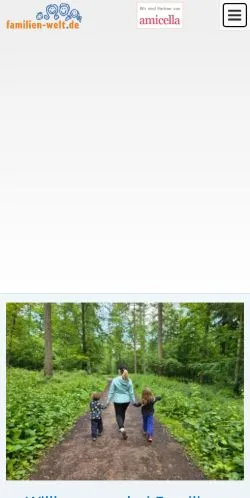 Anteprima del sito Familien Welt, media di Germania per articoli sponsorizzati