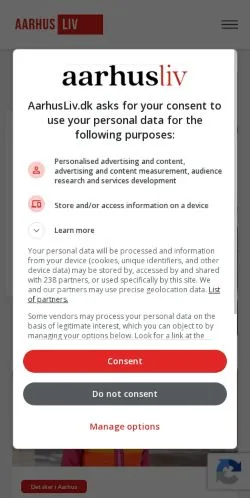 Anteprima del sito AarhusLiv, media di Danimarca per articoli sponsorizzati
