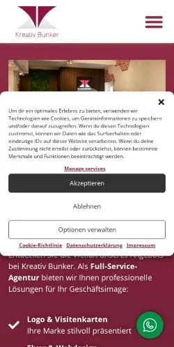 Anteprima del sito Kreativ Bunker, media di Germania per articoli sponsorizzati