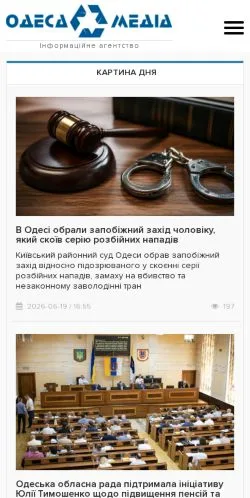 Anteprima del sito Odessa-Media, media di Russia per articoli sponsorizzati