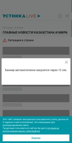Anteprima del sito Ustinka Live, media di Russia per articoli sponsorizzati