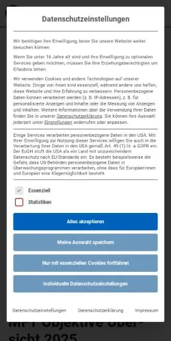 Sponsorlu makaleler için Almanya medyası MFT Objektive sitesinin önizlemesi