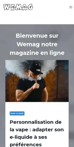 Anteprima del sito Wemag, media di Francia per articoli sponsorizzati