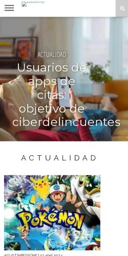 Preview of the Geekno website, a media outlet in Spain for sponsored articles