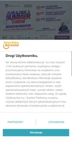 스폰서 기사용 폴란드 매체 Dzień Dobry Bełchatów 사이트 미리보기