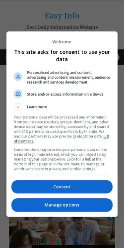 Forhåndsvisning af Easy Info, medie fra Storbritannien til sponsorerede artikler