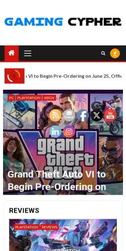 Vorschau der Website Gaming Cypher, Medium aus Vereinigte Staaten für gesponserte Artikel