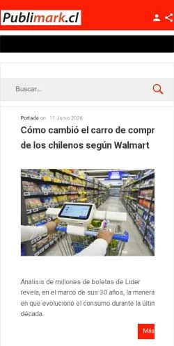 Aperçu du site Publimark, média de Espagne pour articles sponsorisés