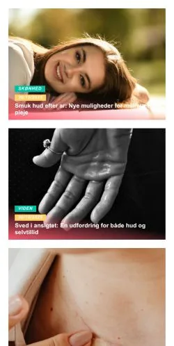 Podgląd witryny Beauty Bladet, medium z kraju Dania do artykułów sponsorowanych