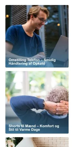 Preview of the Bedre Mand website, a media outlet in Denmark for sponsored articles
