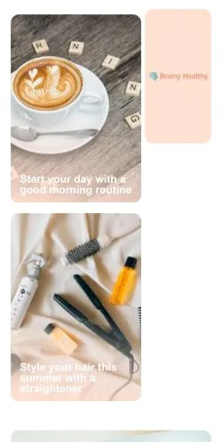 Voorbeeld van de site Brainy Healthy, medium uit Verenigde Staten voor gesponsorde artikelen