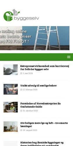 Anteprima del sito Byggeselv, media di Danimarca per articoli sponsorizzati