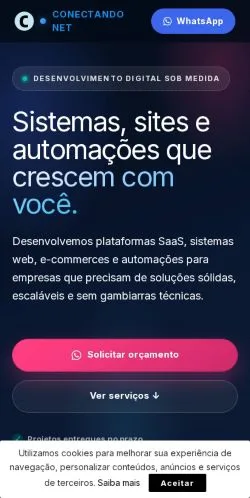 スポンサード記事向けのブラジルメディア、ConectandoNetのサイトプレビュー