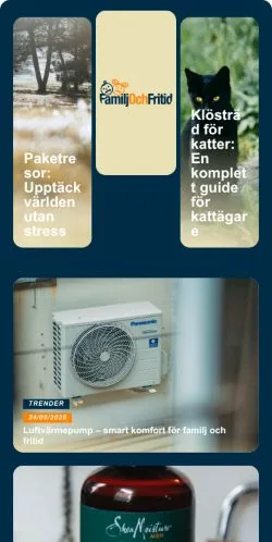 Anteprima del sito Familj Och Fritid, media di Svezia per articoli sponsorizzati