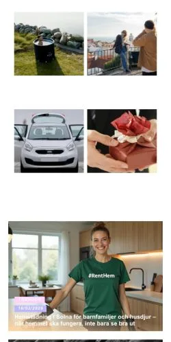 Podgląd witryny Ferie Bloggen, medium z kraju Szwecja do artykułów sponsorowanych