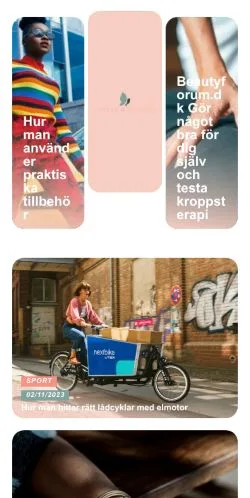 Podgląd witryny Fitness Magasinet, medium z kraju Szwecja do artykułów sponsorowanych