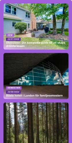 Anteprima del sito Fritids Planeten, media di Svezia per articoli sponsorizzati