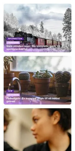 Podgląd witryny Hobby Expressen, medium z kraju Szwecja do artykułów sponsorowanych
