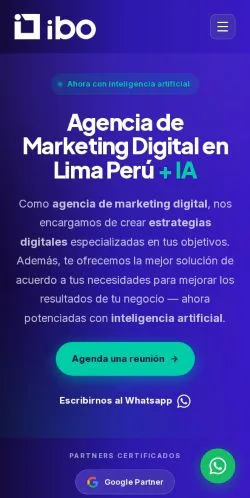 Preview of the IBO website, a media outlet in Peru for sponsored articles