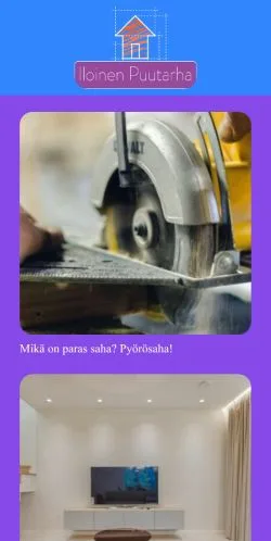 Anteprima del sito Iloinen Puutarha, media di Finlandia per articoli sponsorizzati