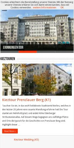 Preview of the Berlin Magazin website, a media outlet in Germany for sponsored articles