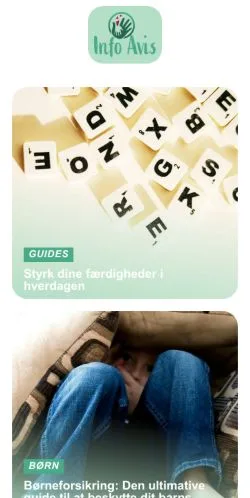 Forhåndsvisning av nettstedet Info Avis, medium fra Danmark for sponsede artikler