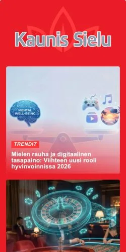 Anteprima del sito Kaunis Sielu, media di Finlandia per articoli sponsorizzati