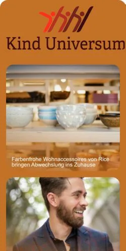 Anteprima del sito Kind Universum, media di Germania per articoli sponsorizzati
