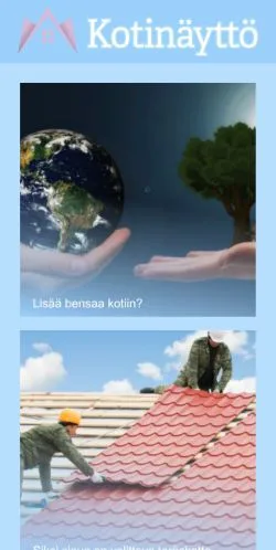 Podgląd witryny Kotinäyttö, medium z kraju Finlandia do artykułów sponsorowanych