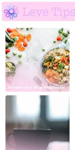Aperçu du site Leve Tips, média de Danemark pour articles sponsorisés