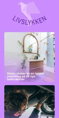Podgląd witryny Livslykken, medium z kraju Dania do artykułów sponsorowanych