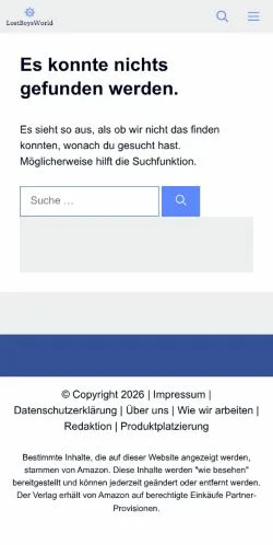 スポンサード記事向けのドイツメディア、LostBoysWorld -のサイトプレビュー