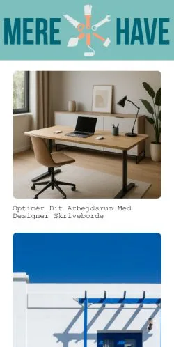 Sponsorlu makaleler için Danimarka medyası Mere Have sitesinin önizlemesi