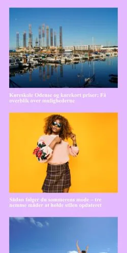 Forhåndsvisning af Mode online, medie fra Danmark til sponsorerede artikler