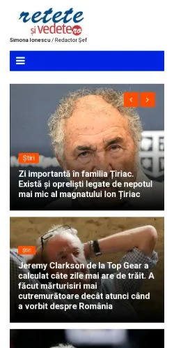 Anteprima del sito Rețete Și Vedete, media di Romania per articoli sponsorizzati